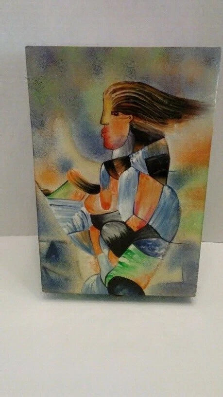 Art Deco Acrylic 3D Wooden Jewelry/Storage Box- Unique | eBay