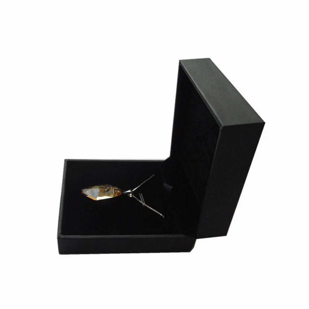1PC PU Jewelry Box Black Display Necklace Box Jewelry Organizer for Gift | eBay