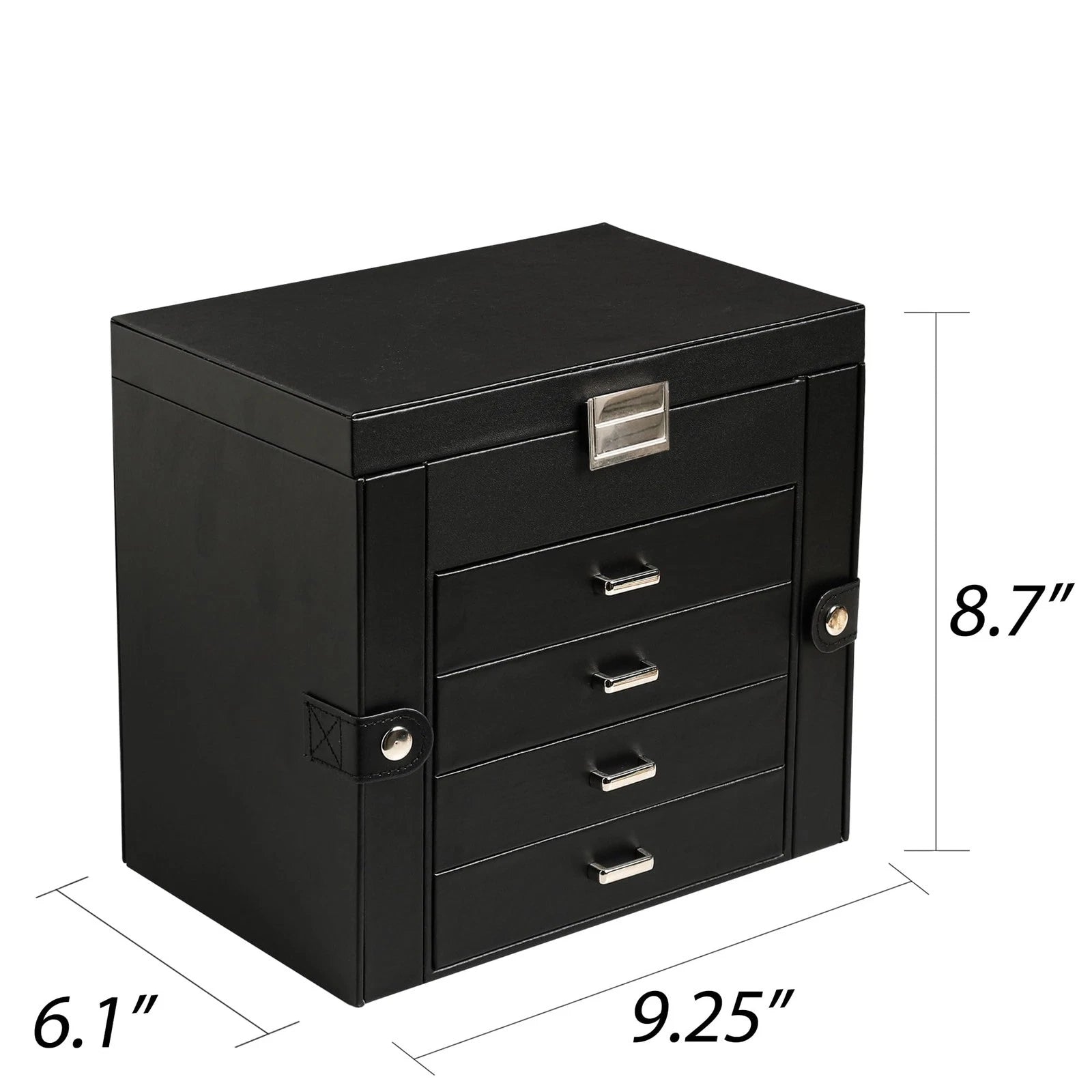 5-layer Jewelry Box,Faux Leather Jewelry Organizer with 4 Drawers,Jewelry Org... | eBay