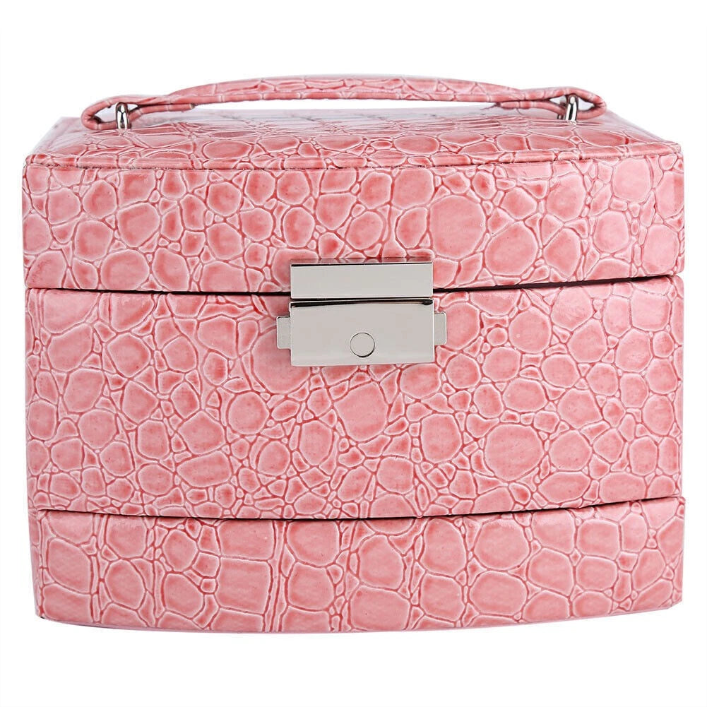 3 Layers Jewelry Necklace Ring Storage Box Case Lady Gift Home Supplies | eBay