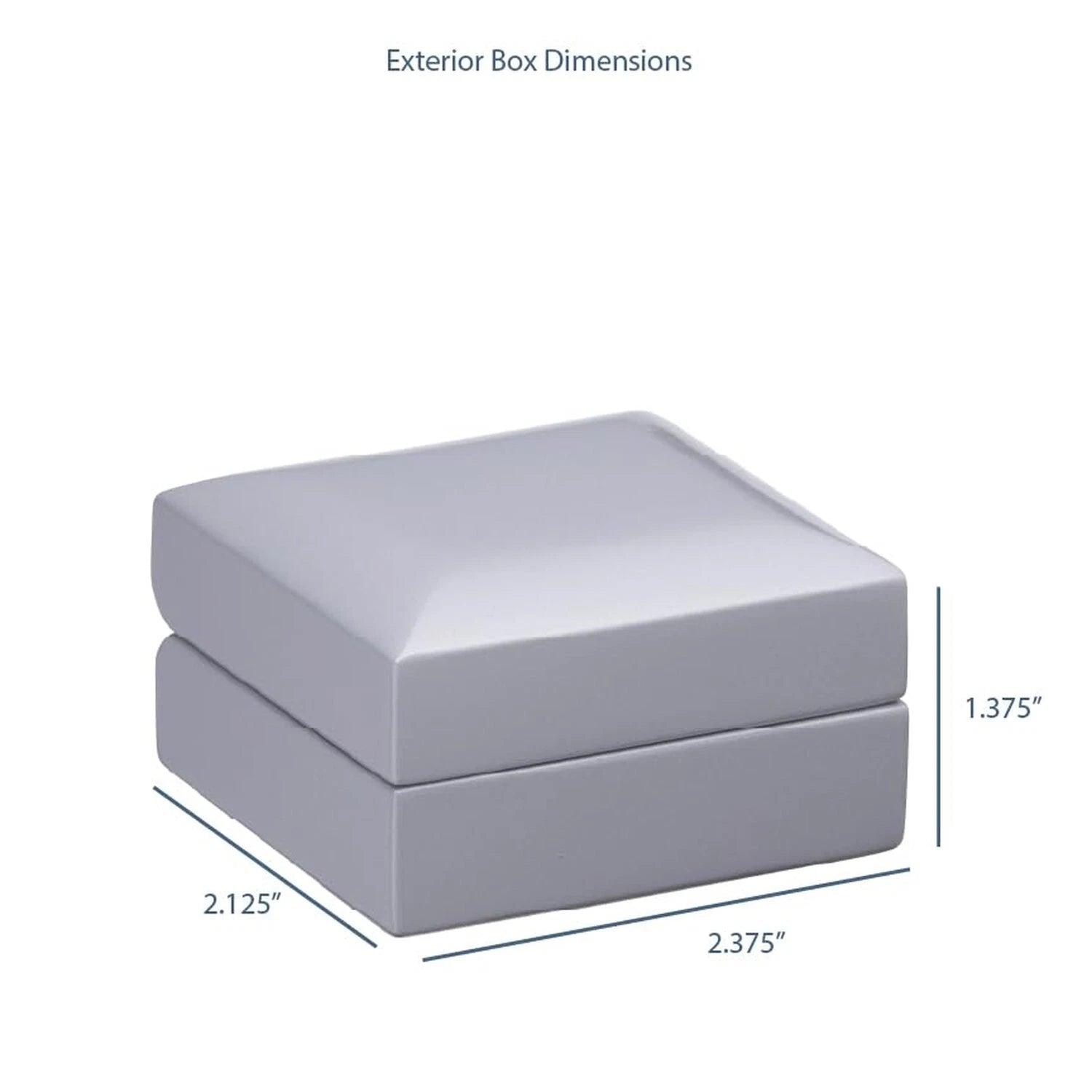 Allure - Wooden Earring Box - Silver Wood Jewelry Gift box, With High Polish ... | eBay