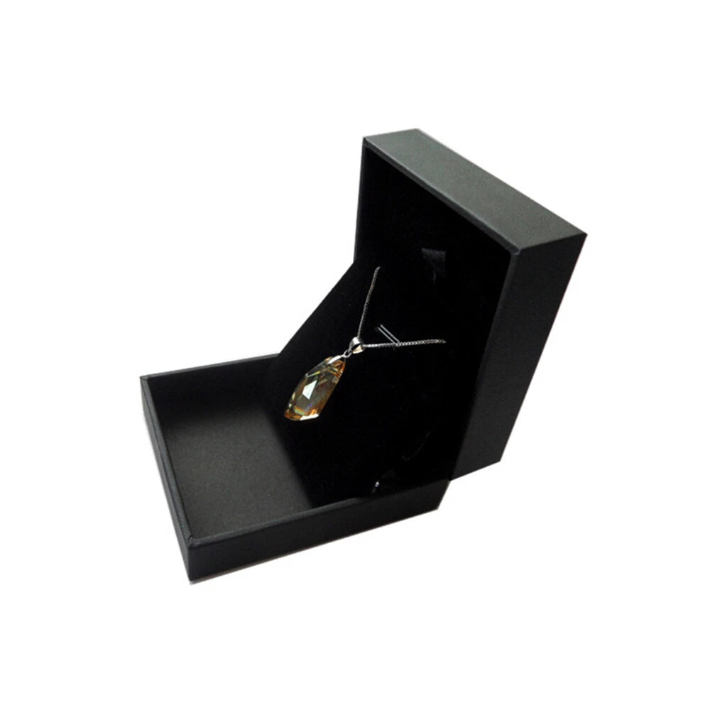 1PC PU Jewelry Box Black Display Necklace Box Jewelry Organizer for Gift | eBay