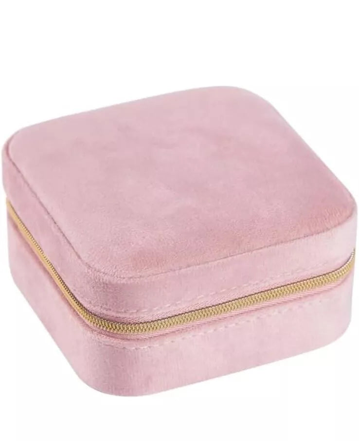 EXUBERTREE Plush Velvet Travel Jewelry Storage Box (pink Color) | eBay