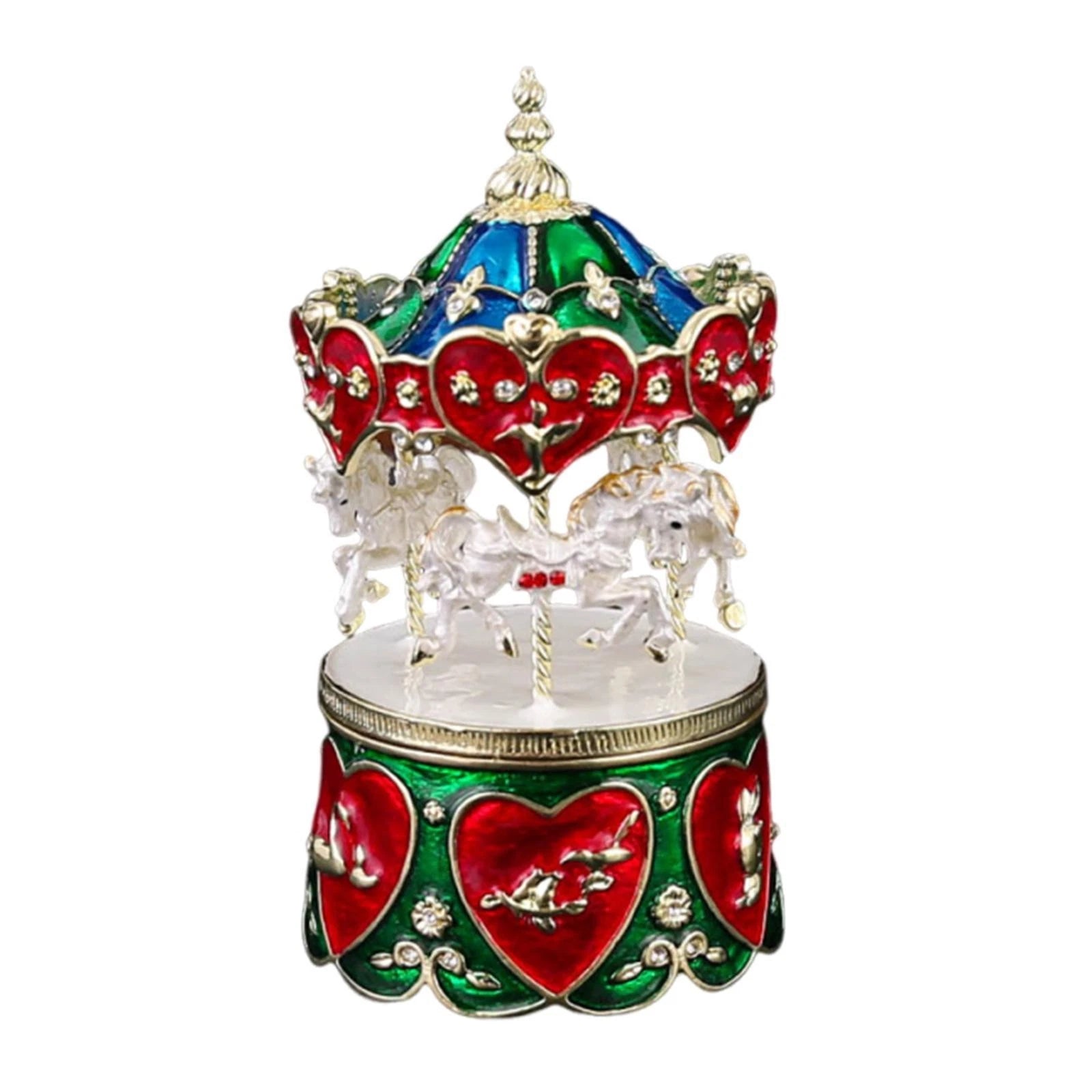 Carousel Trinket Box Souvenir Jewelry Storage Box for Rings Bracelets Small | eBay