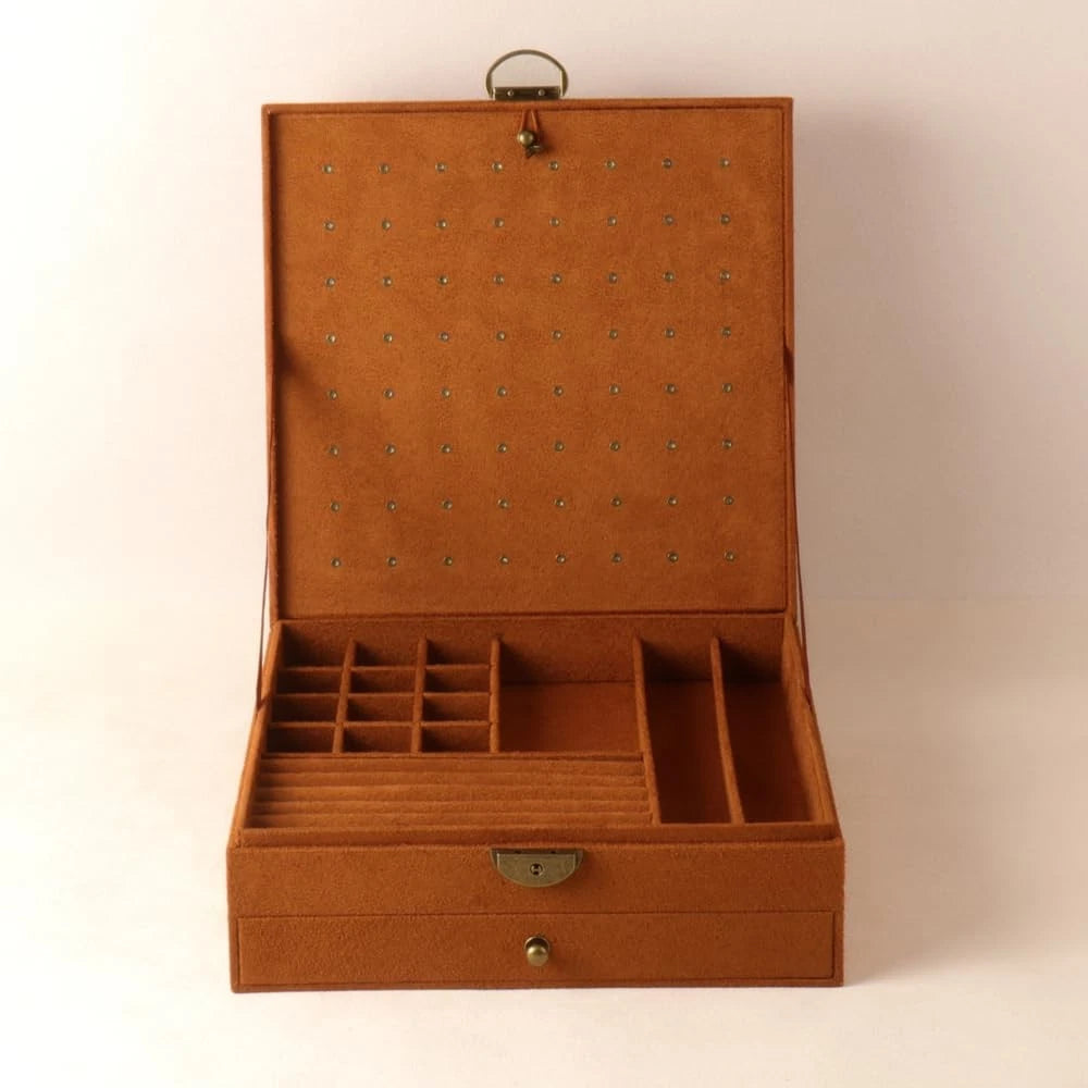 GYJOYERO Women Jewelry Box Lockable 3 Layers Large Jewelry Organizer Storage | eBay