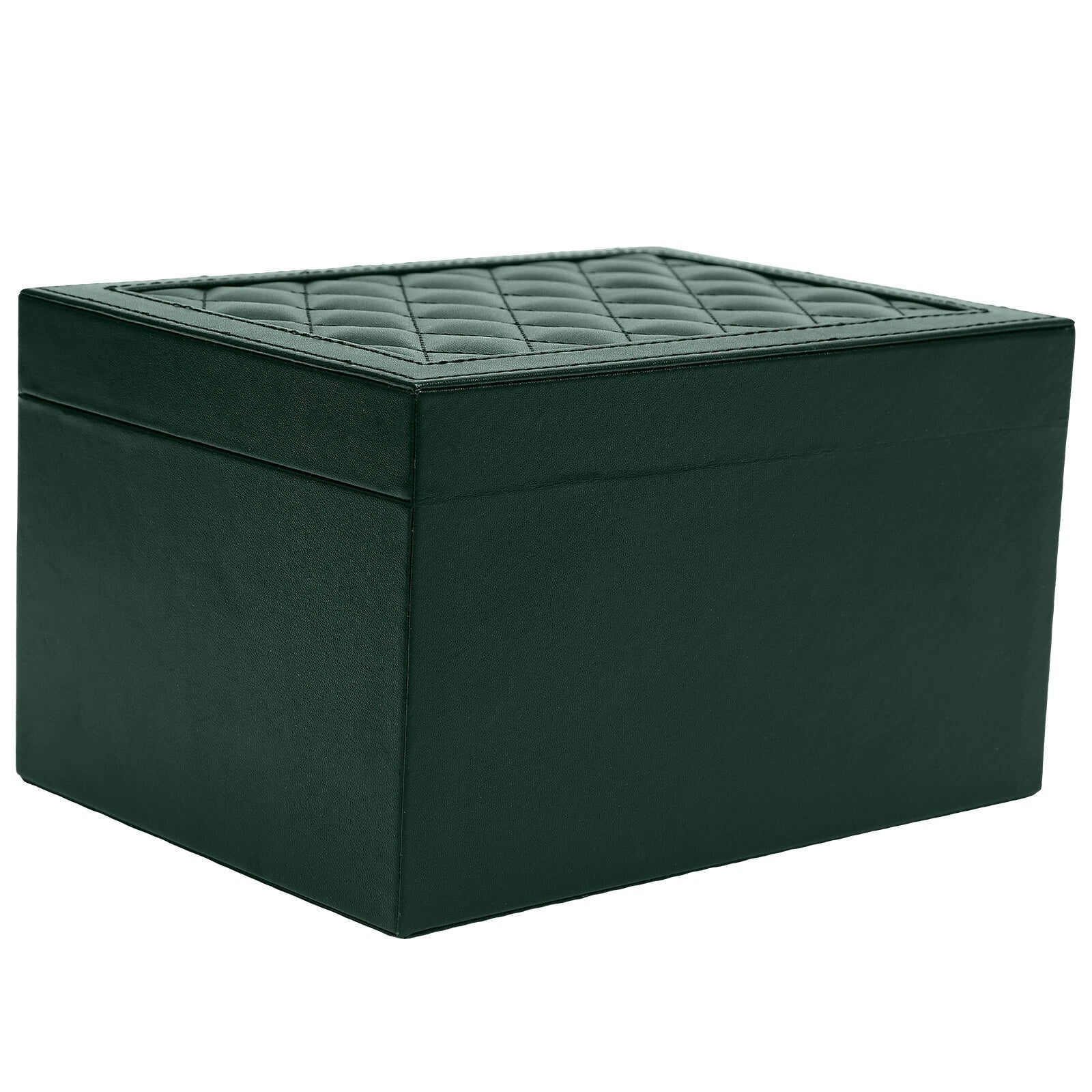 3-Tier 9*6.7*5.3" Green PU Jewelry Organizer Watch Holder Display Case W/ Drawer | eBay