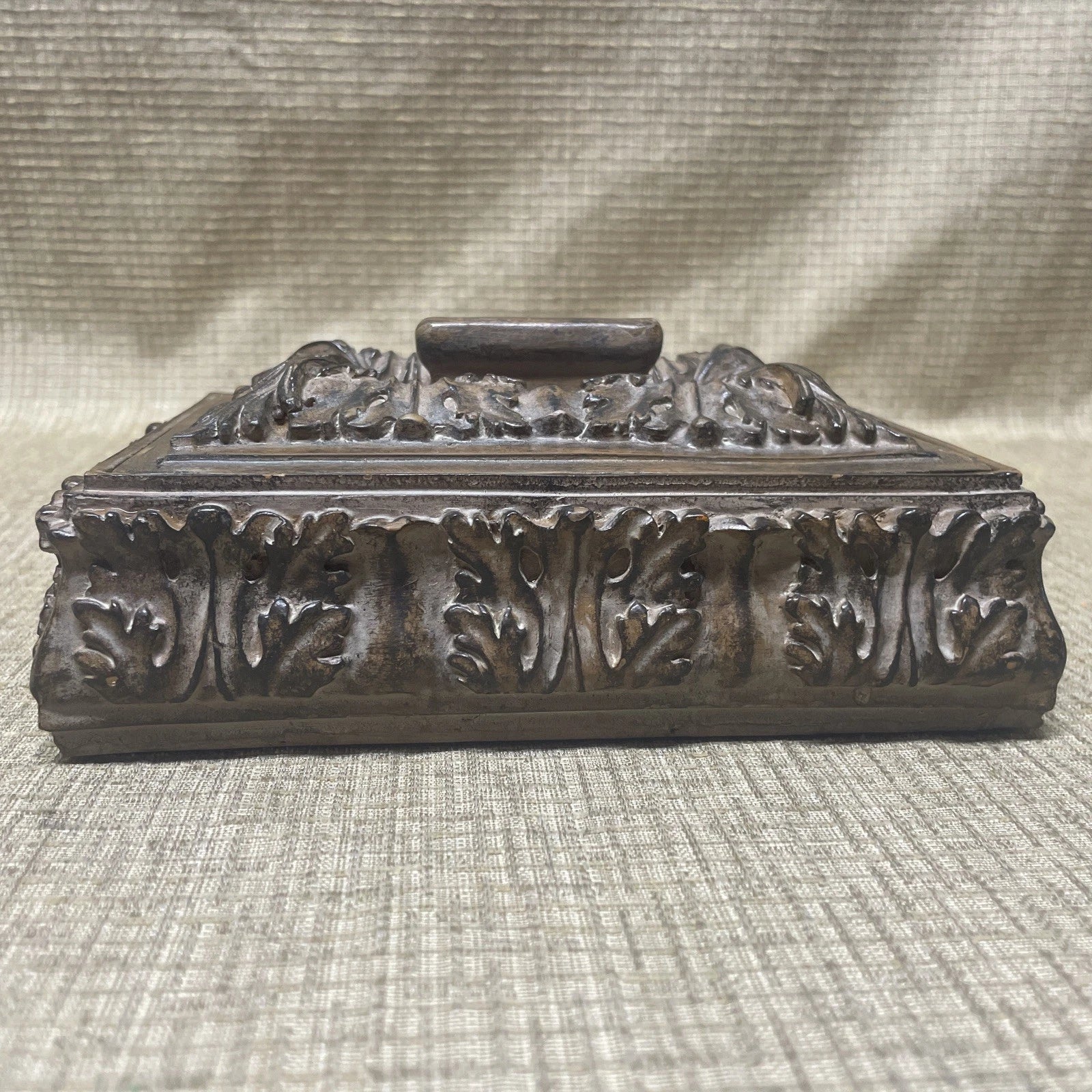 Jewelry Box 7.5" Wide 2.25”Depth With Handle 5.25 International Bazaar | eBay