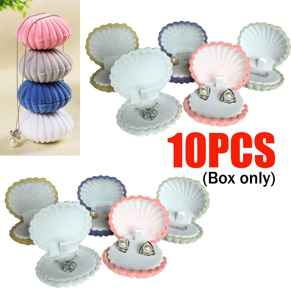 10X Shell Jewelry Storage Box Ring Earring Necklace Wedding Gift Display Storage | eBay