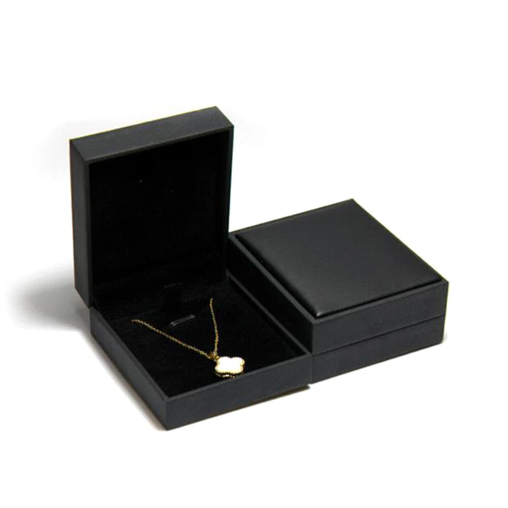 1PC PU Jewelry Box Black Display Necklace Box Jewelry Organizer for Gift | eBay