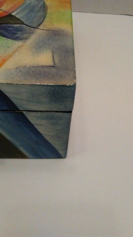 Art Deco Acrylic 3D Wooden Jewelry/Storage Box- Unique | eBay