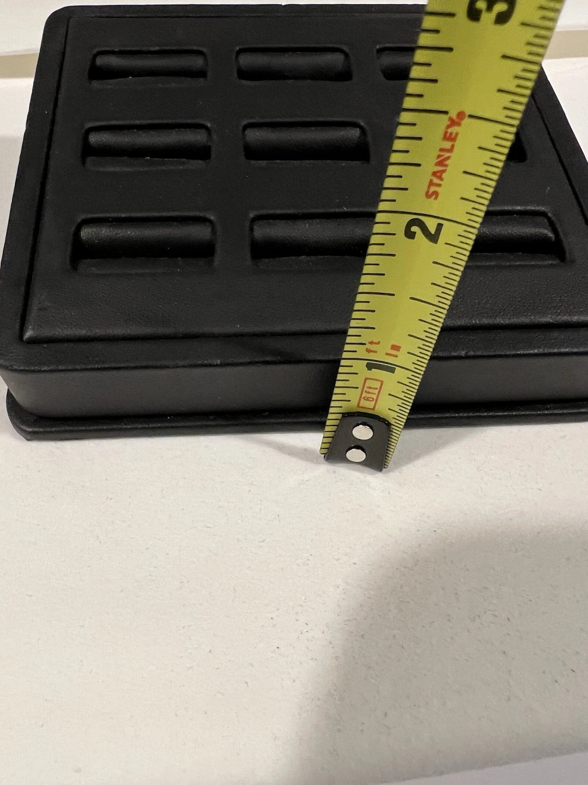 Black Leather 9 Ring Tray Jewelry Display | eBay