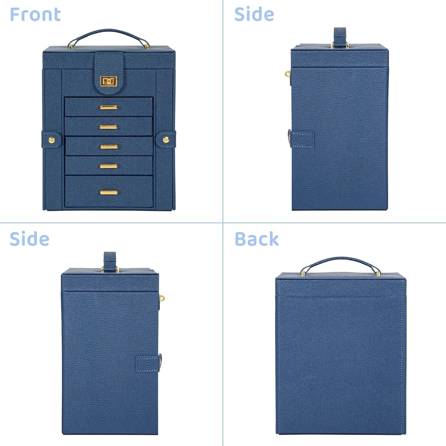 AKOZLIN Jewelry Box Organizer Functional Leather Jewelry Storage Case for Women | eBay