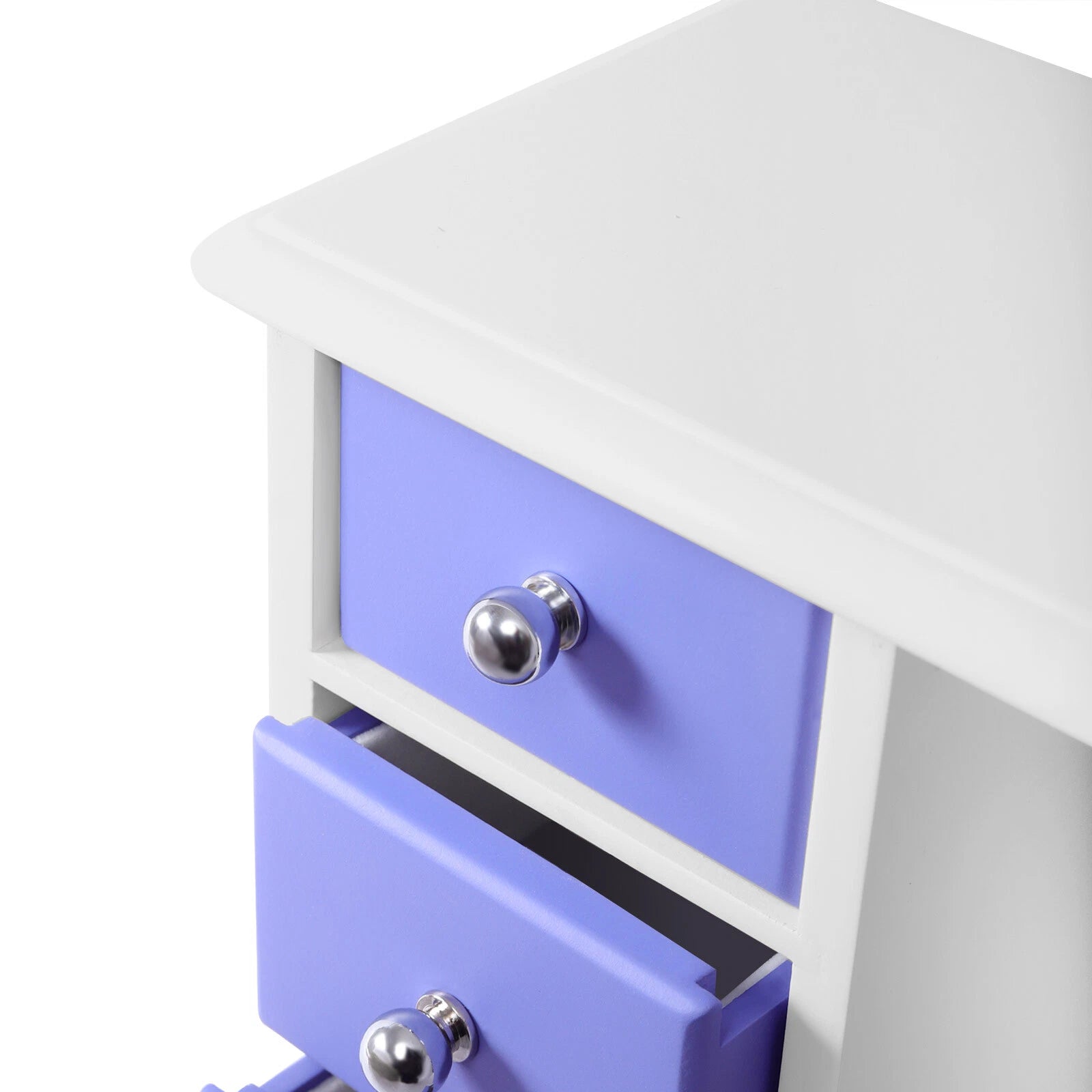 Double Door Built-in Mirror Purple Butterfly Jewelry Box with 4Drawers Organizer | eBay