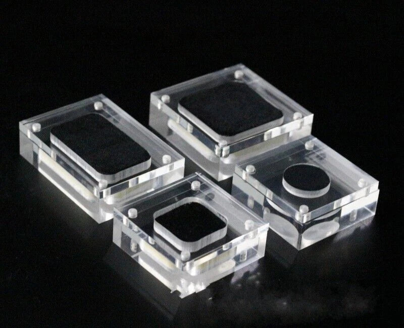 Acrylic Jewelry Storage Box Gemstone Ring Display Case Holder Container Organize | eBay