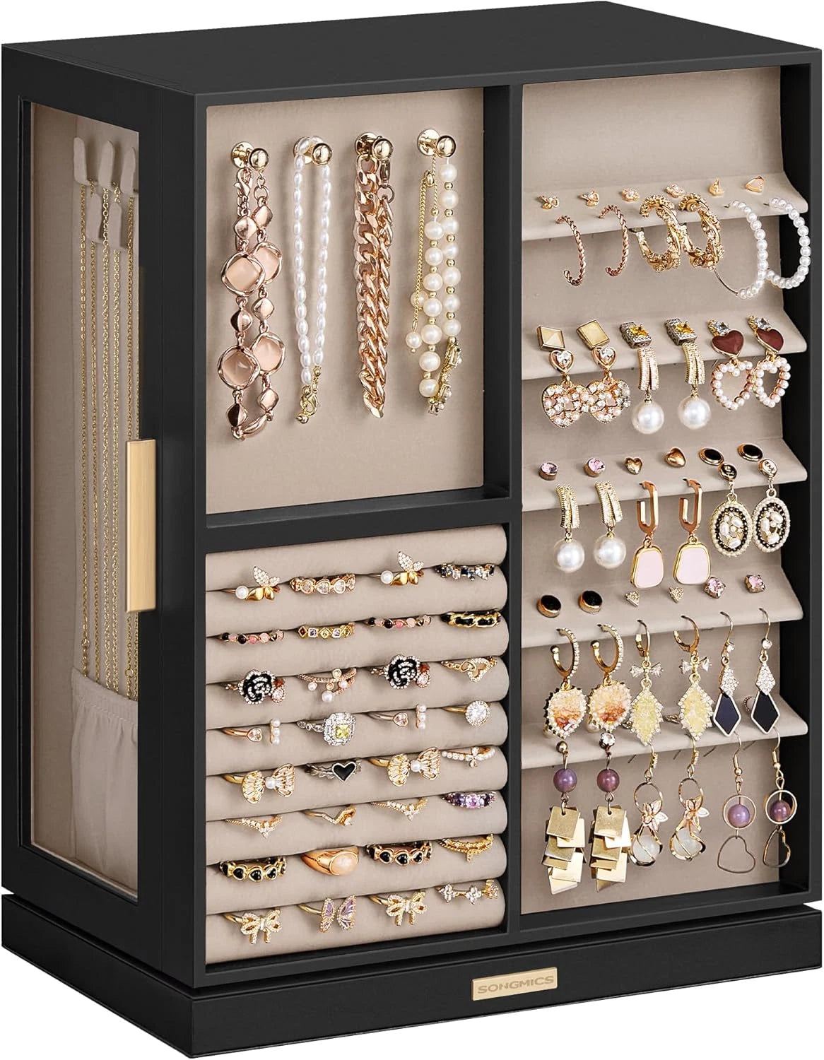 Jewelry Box 360° Rotating, Jewelry Storage Case with 7 Drawers, Jewelry Organize | eBay