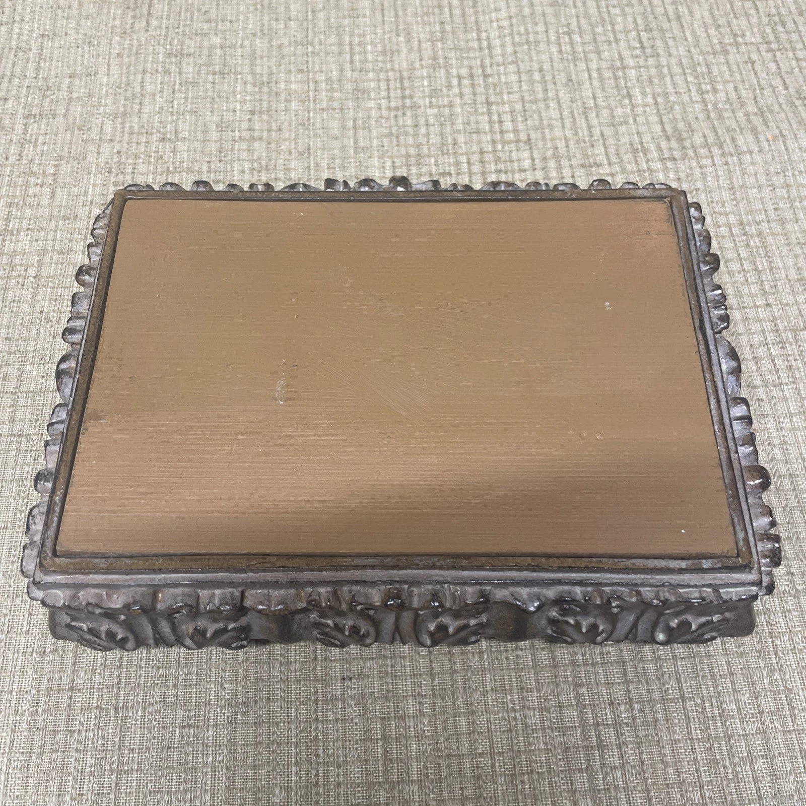 Jewelry Box 7.5" Wide 2.25”Depth With Handle 5.25 International Bazaar | eBay