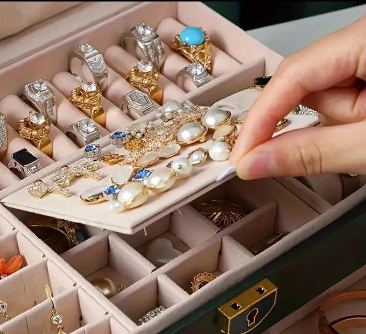 1pc Waterproof Luxury Jewelry Organizer with Drawer Lockers, Elegant Anti-Oxidat | eBay