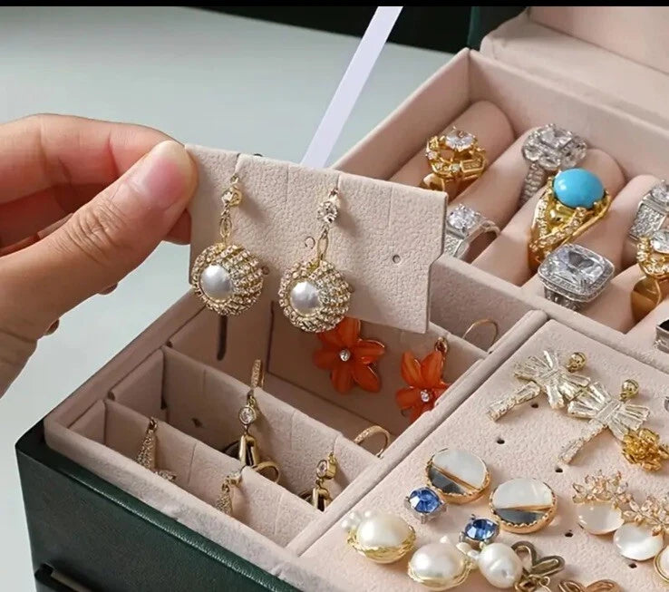 1pc Waterproof Luxury Jewelry Organizer with Drawer Lockers, Elegant Anti-Oxidat | eBay