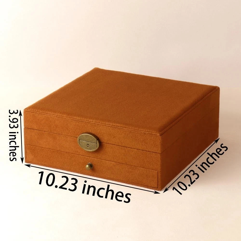 GYJOYERO Women Jewelry Box Lockable 3 Layers Large Jewelry Organizer Storage | eBay