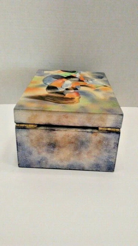 Art Deco Acrylic 3D Wooden Jewelry/Storage Box- Unique | eBay