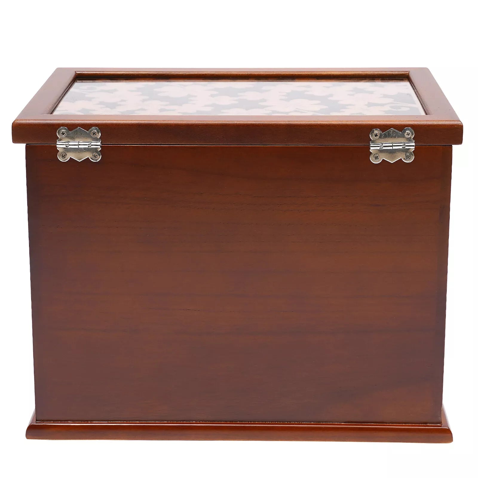 6-Layer Jewelry Box Case Necklace Ring Storage Cabinet Organizer & Drawers Brown | eBay
