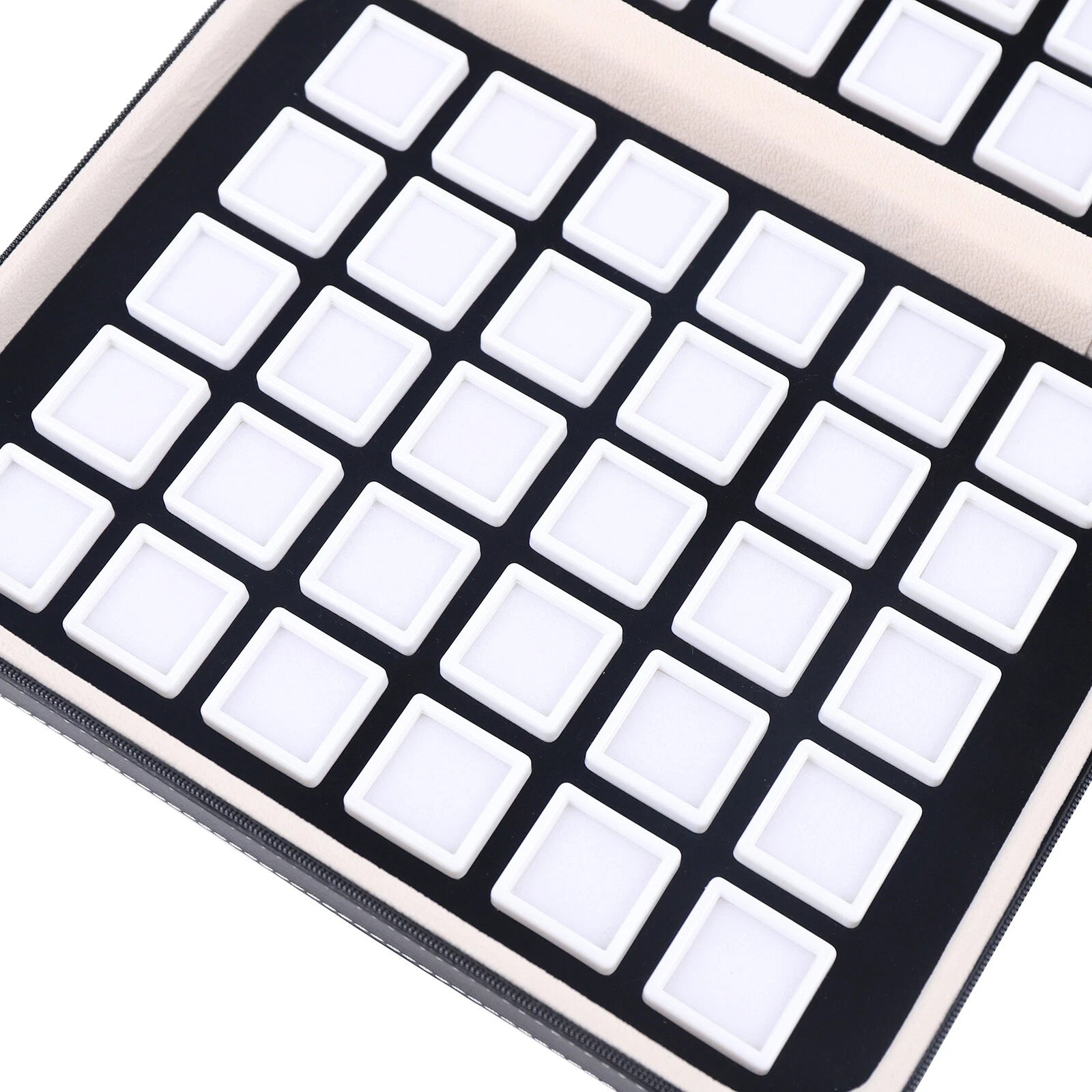 60 Grids Jewelry Display Box Gemstone Jade Gem Organizer Earrings Storage Case | eBay