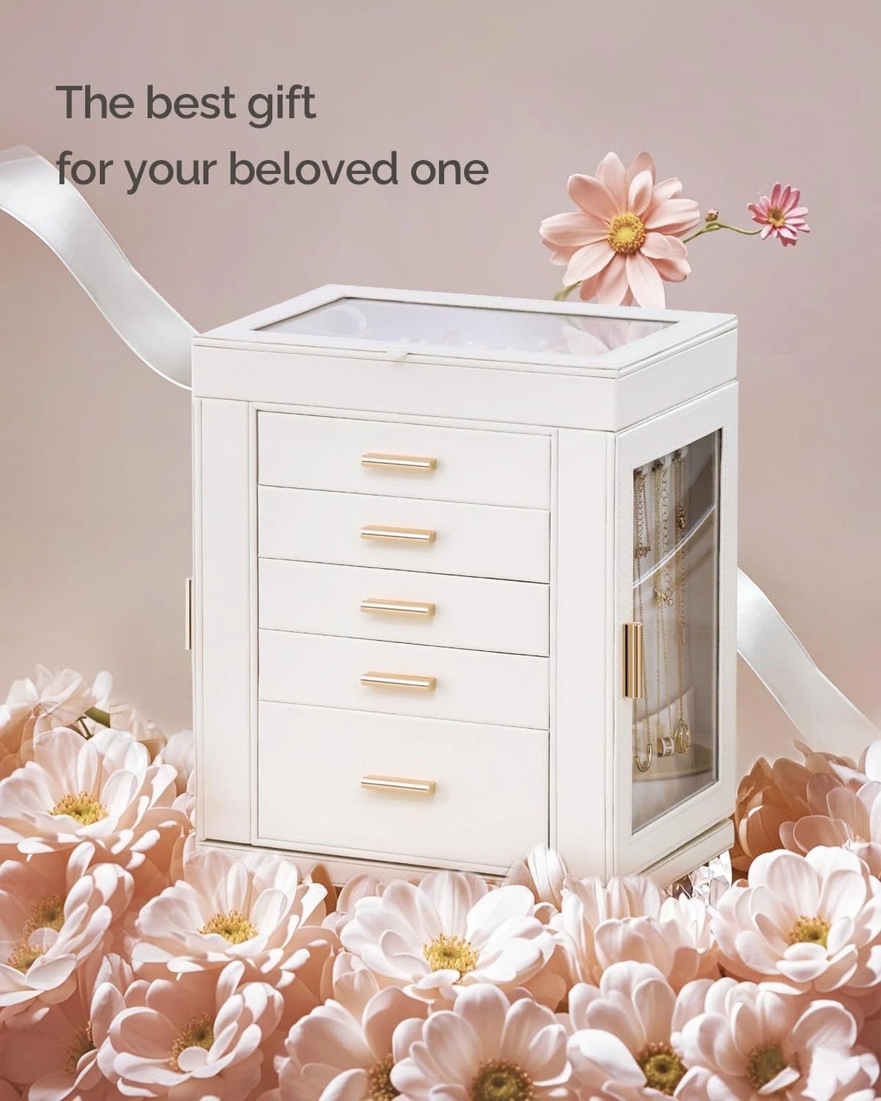 CASEGRACE Jewelry Box 360° Rotating, 6-Tier Organizer Open Design Large Ver | eBay