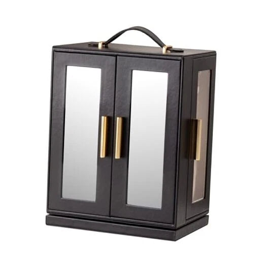 Jewelry Box 360° Rotating, Jewelry Storage Case with 5 Drawers, Jewelry BLACK | eBay