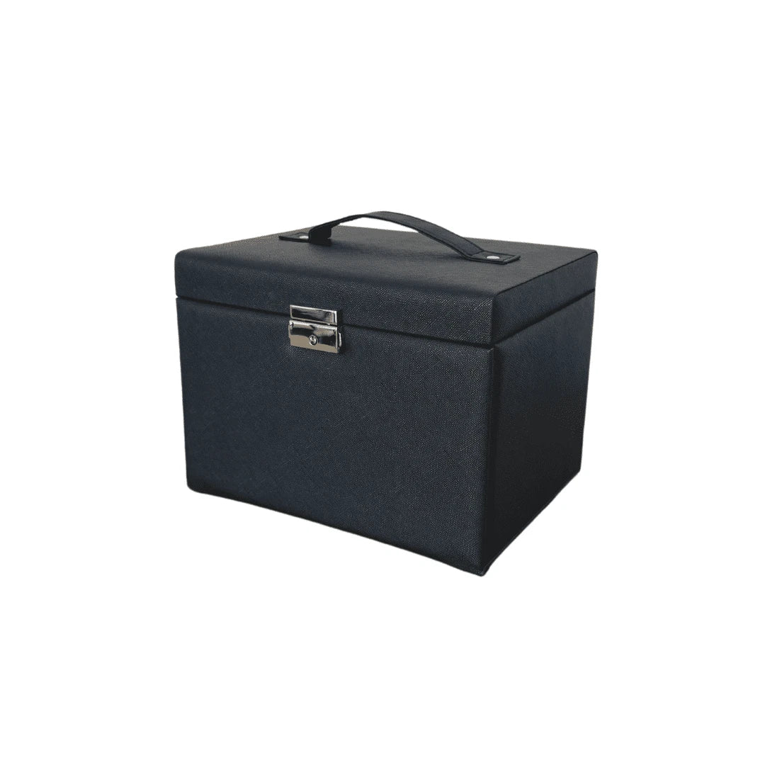 Adult Black Locking Jewelry Case - 3-Drawer Organizer | eBay