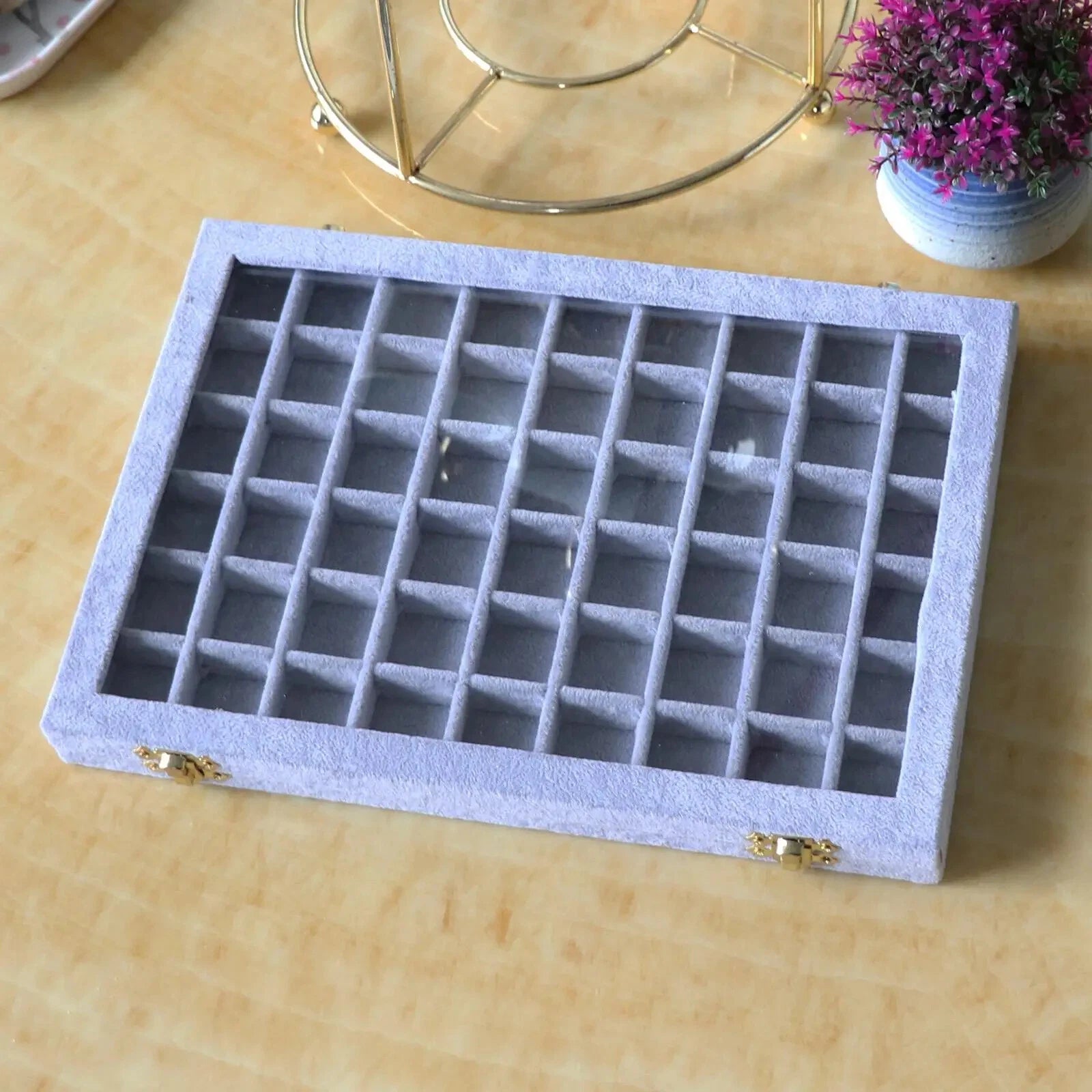 Jewelry Display Box Necklace Rings Gemstone Beads Organizer Storage Case | eBay