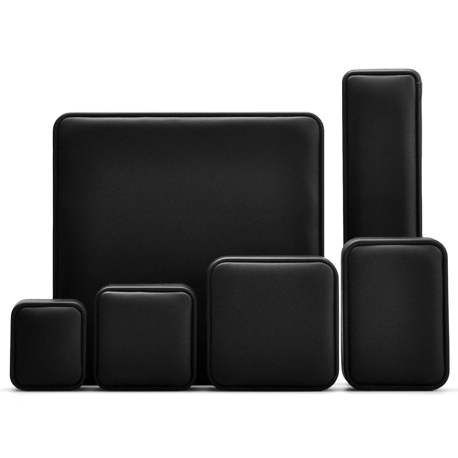 Black PU Premium Leather Earrings Gift Box Microfiber Interior Jewelry Box fo... | eBay