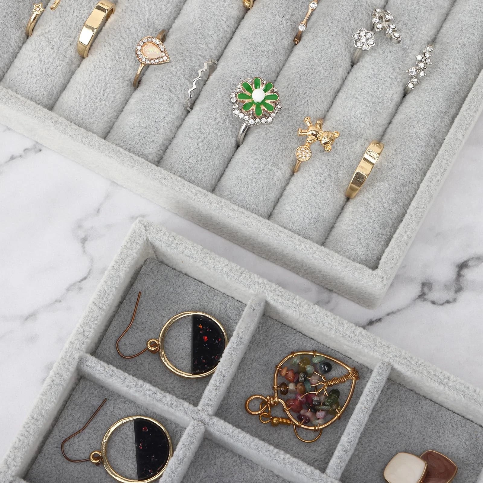 Fixwal Jewelry Organizers and Storage 14in Stackable Jewelry Drawer Organizer... | eBay