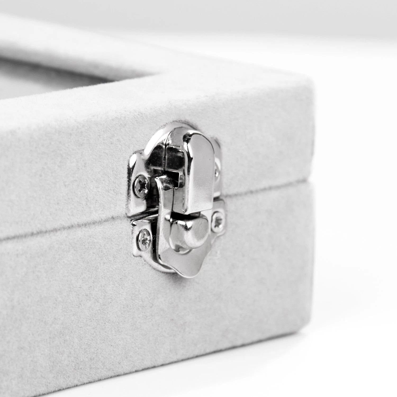 7 Slots Velvet Jewelry Earring Storage Box With Transparent Lid Jewelry | eBay