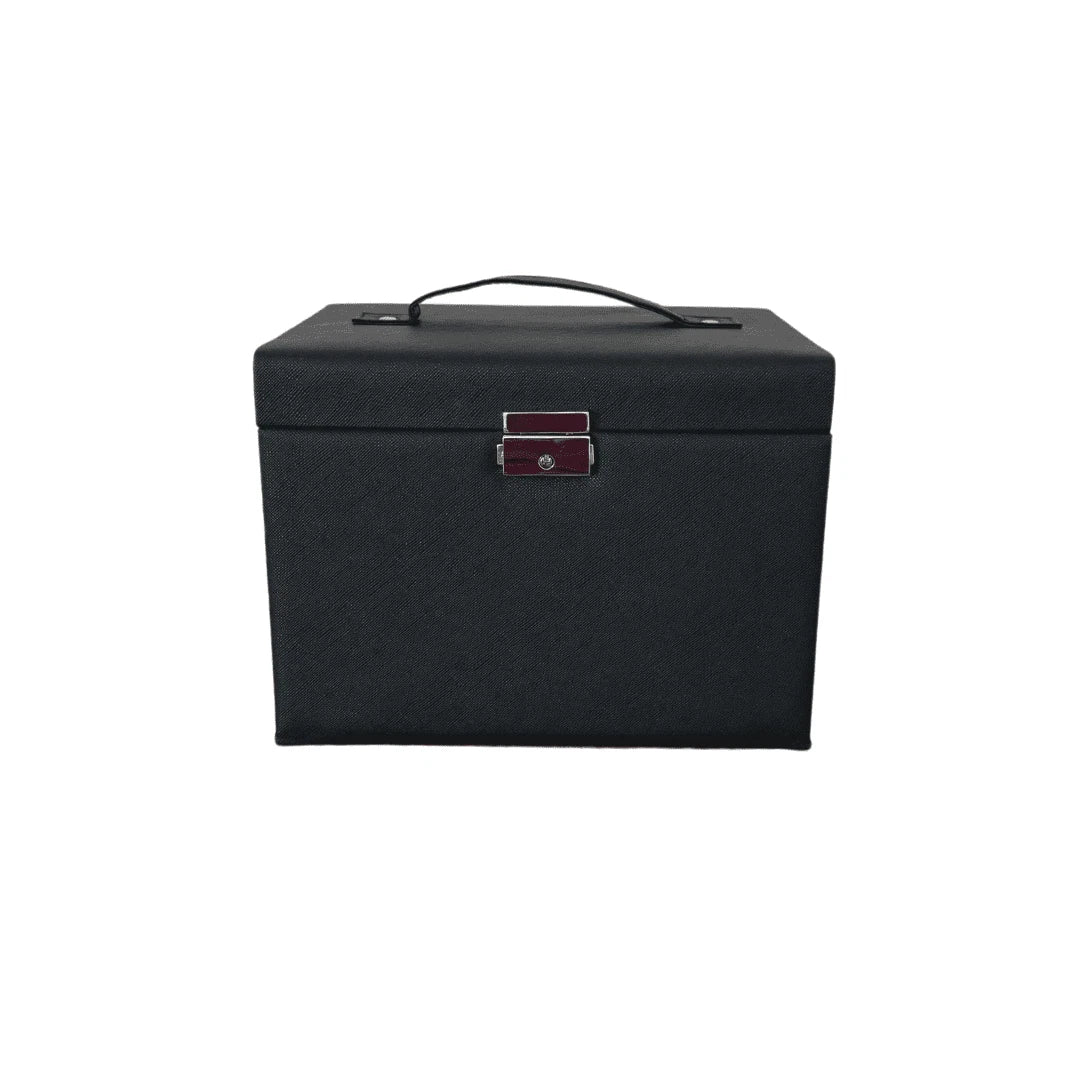 Adult Black Locking Jewelry Case - 3-Drawer Organizer | eBay
