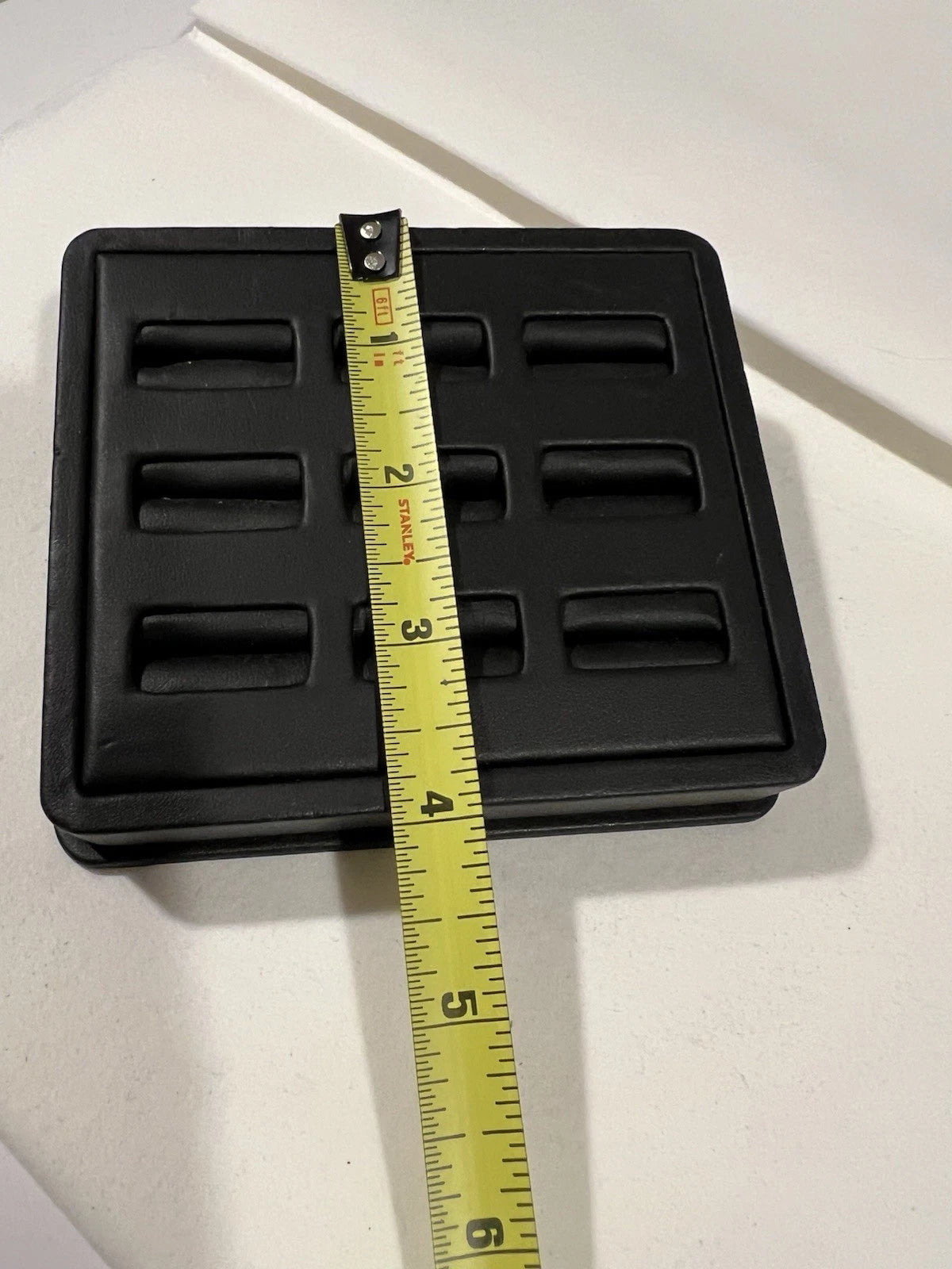 Black Leather 9 Ring Tray Jewelry Display | eBay