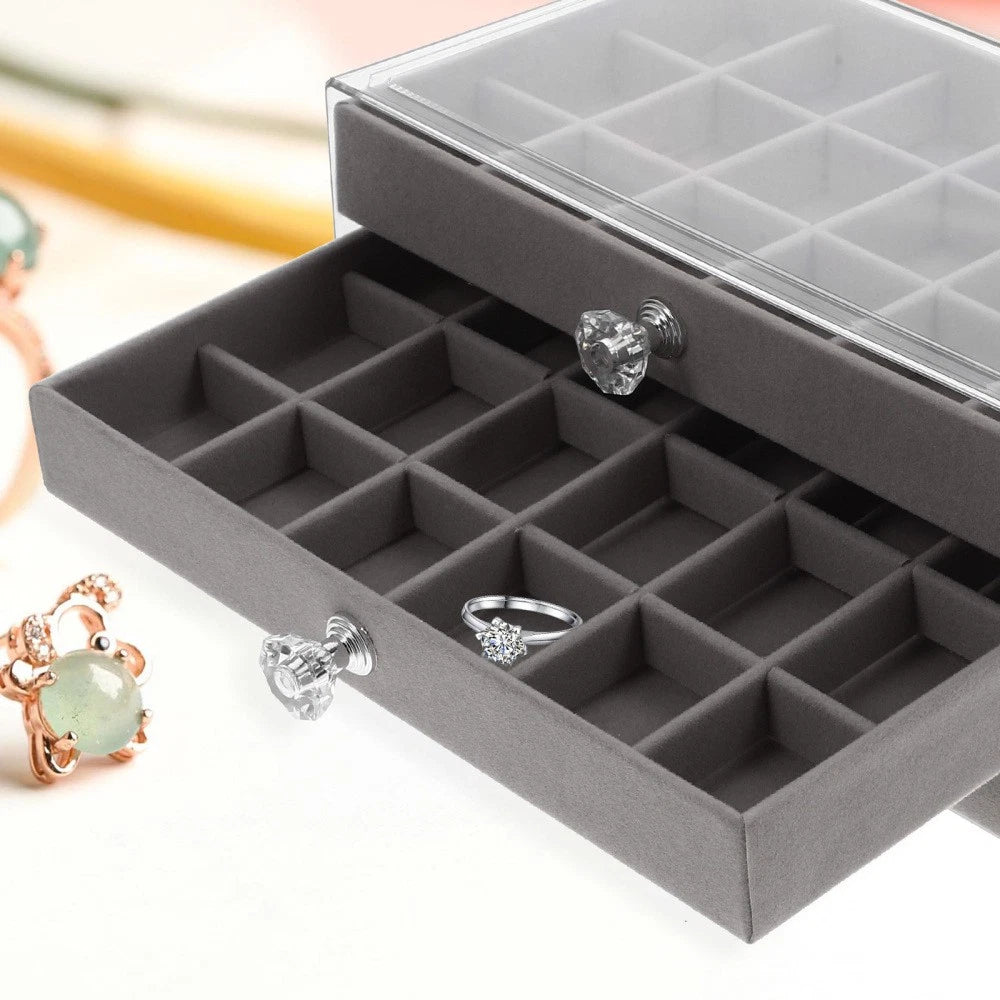 Three-layer Jewelry Storage Box Miss Container Bracelet Organizers | eBay