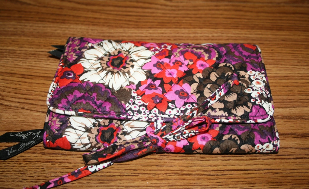Vera Bradley Jewelry Organizer Travel ALL WRAPPED UP JEWELRY ROLL case bag NEW | eBay