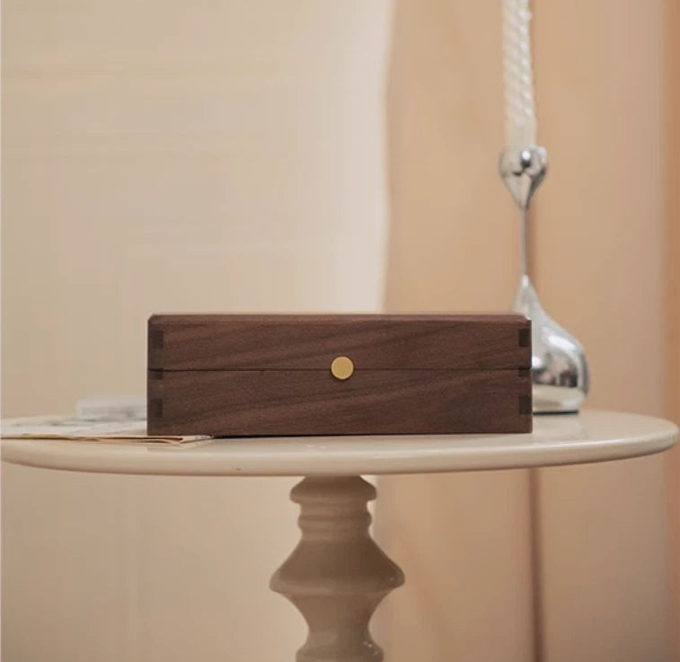 Wooden Case, Earring and Necklace Storage Box, Jewelry Organizer, Vintage Style | eBay
