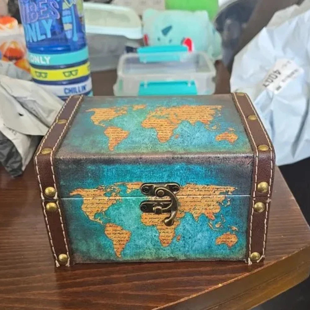 Wooden Jewelry Storage Box European Style Display Case for Desktop Decor | eBay