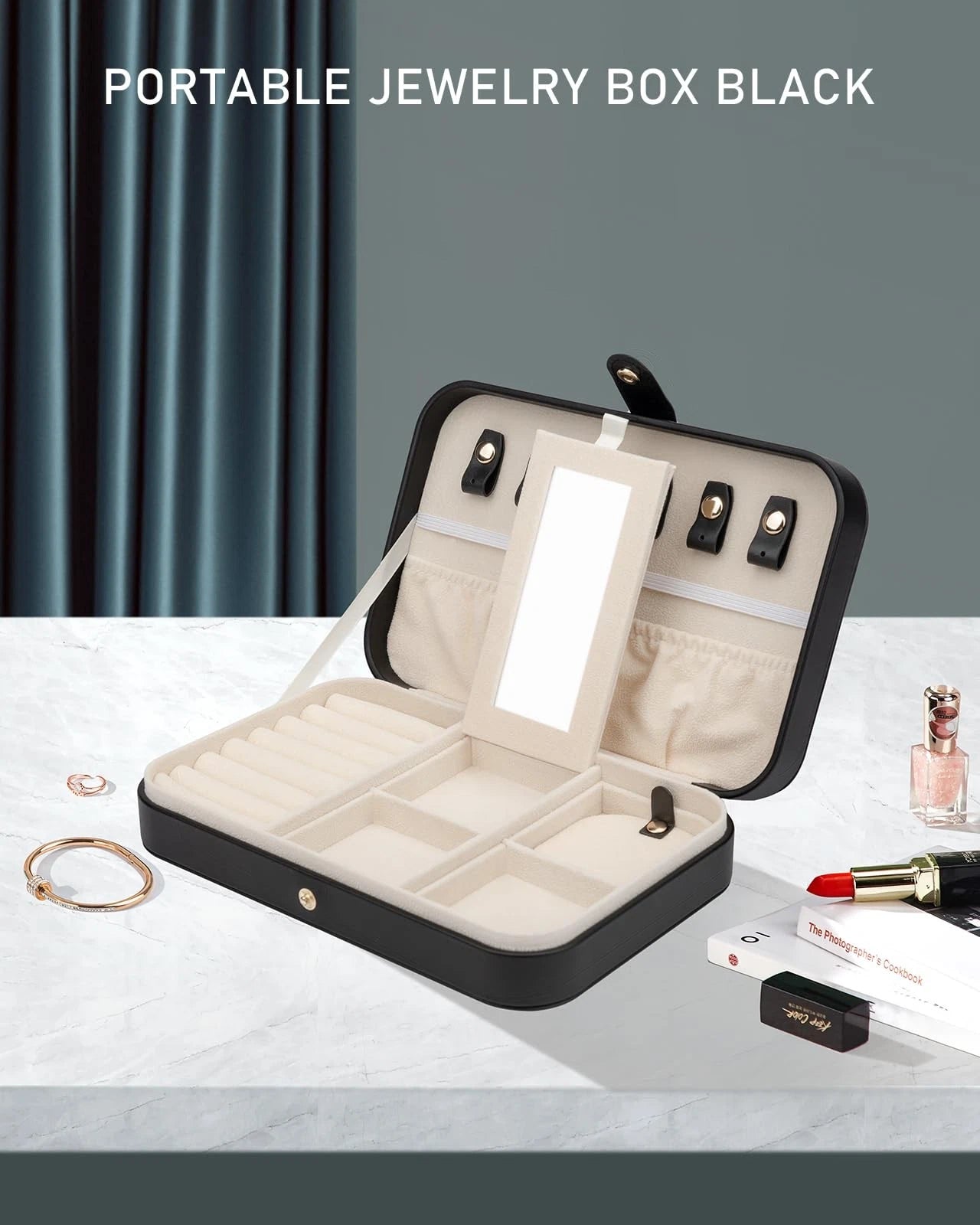 Small Jewelry Box, Travel Jewelry Case Portable Jewelry Boxes for Women, 2-La... | eBay