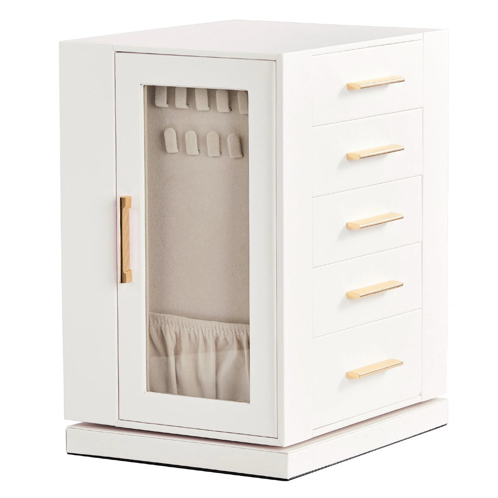 Velvet Jewelry Cabinet 360° Rotating Jewelry Box Large Storage Great Gift | eBay