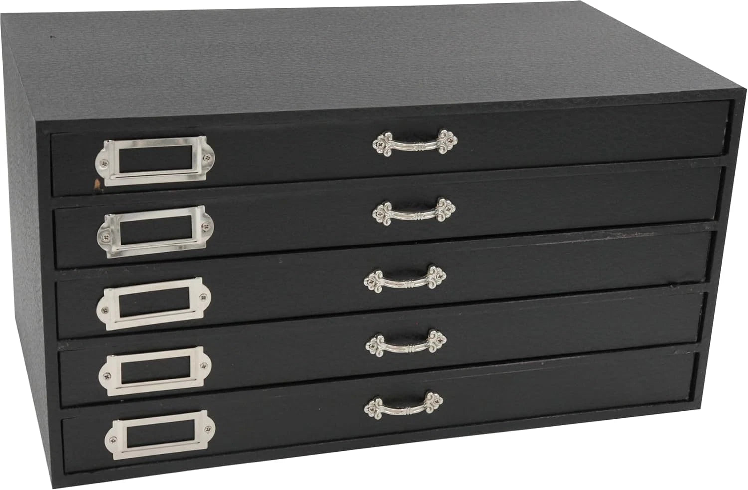 Jewelry Storage Organizer (Jewelry Box), Black Faux Leather 5-Drawer Jewelry Cas | eBay
