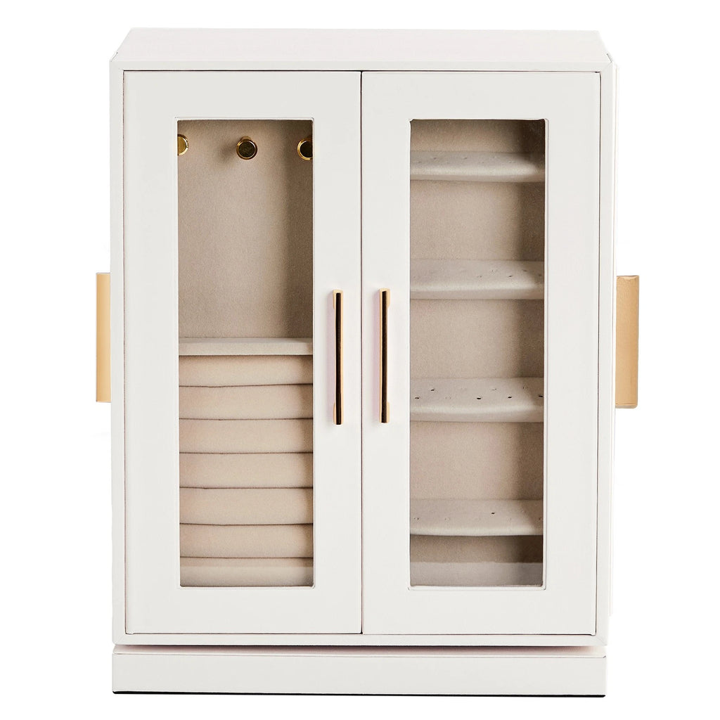 Velvet Jewelry Cabinet 360° Rotating Jewelry Box Large Storage Great Gift | eBay
