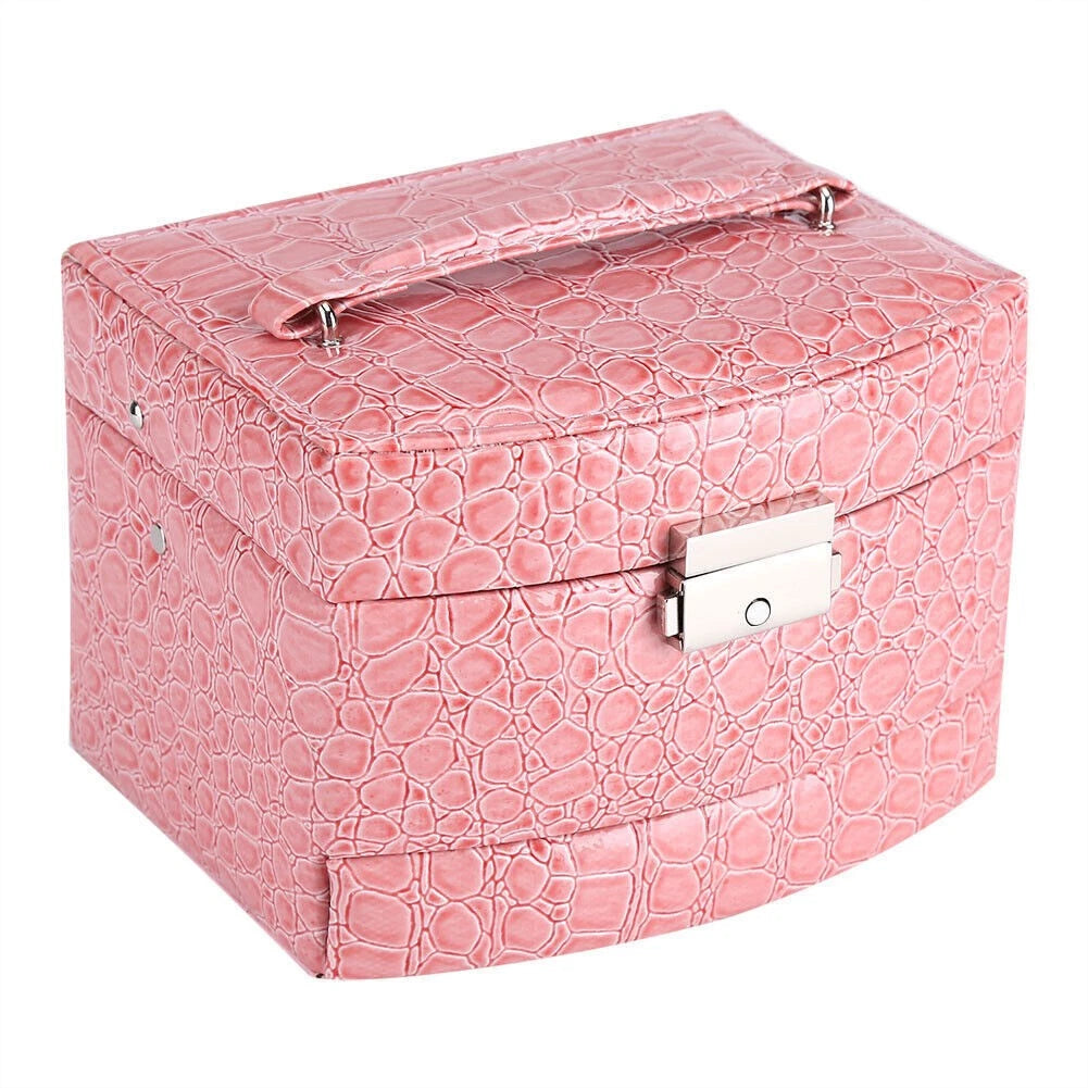3 Layers Jewelry Necklace Ring Storage Box Case Lady Gift Home Supplies | eBay
