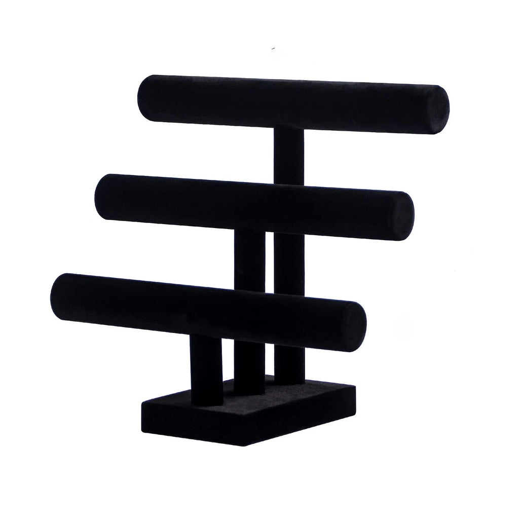 Pengup 3 Tier Bracelet Holder,Bracelet Display Stand,Black Velvet Jewelry Org... | eBay