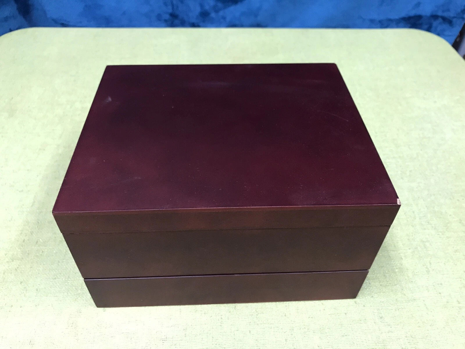 Wooden Jewelry Box Cufflink Case Rings Storage Organizer w/bottom drawer | eBay