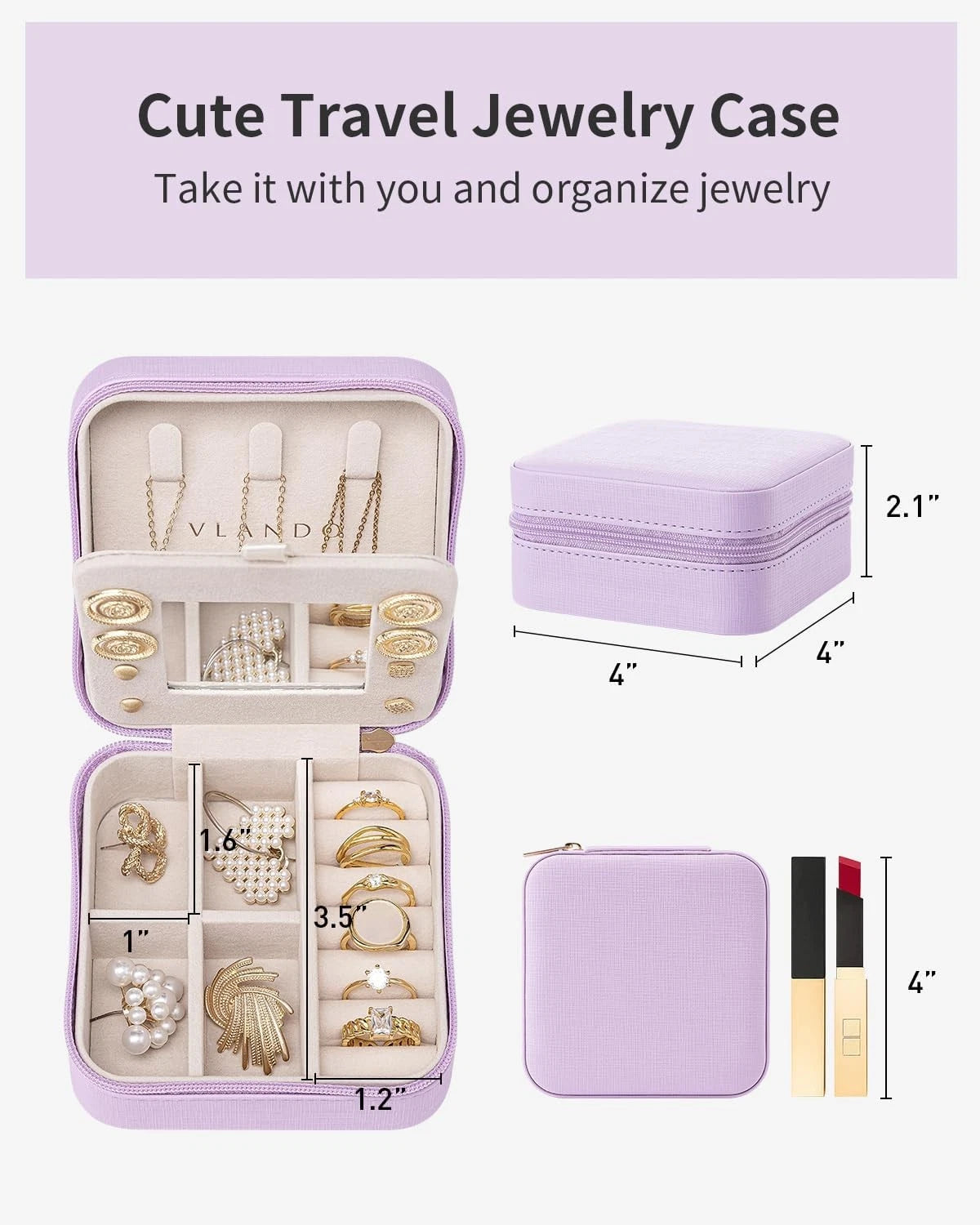 Small Travel Jewelry Box Storage Box - | eBay