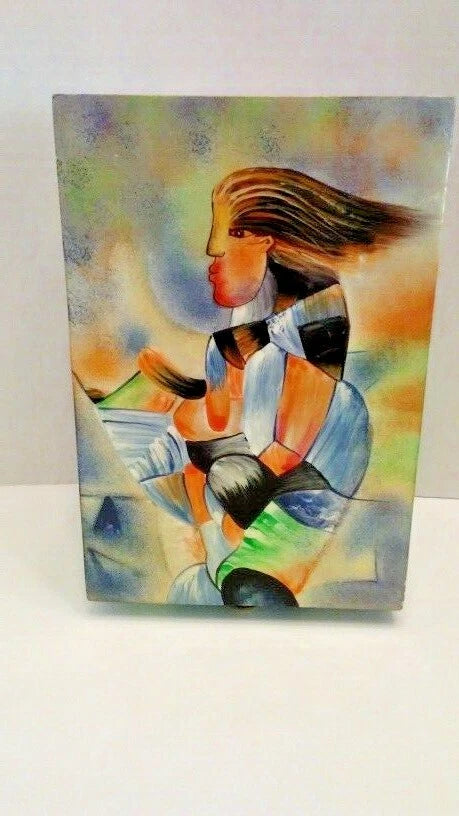 Art Deco Acrylic 3D Wooden Jewelry/Storage Box- Unique | eBay