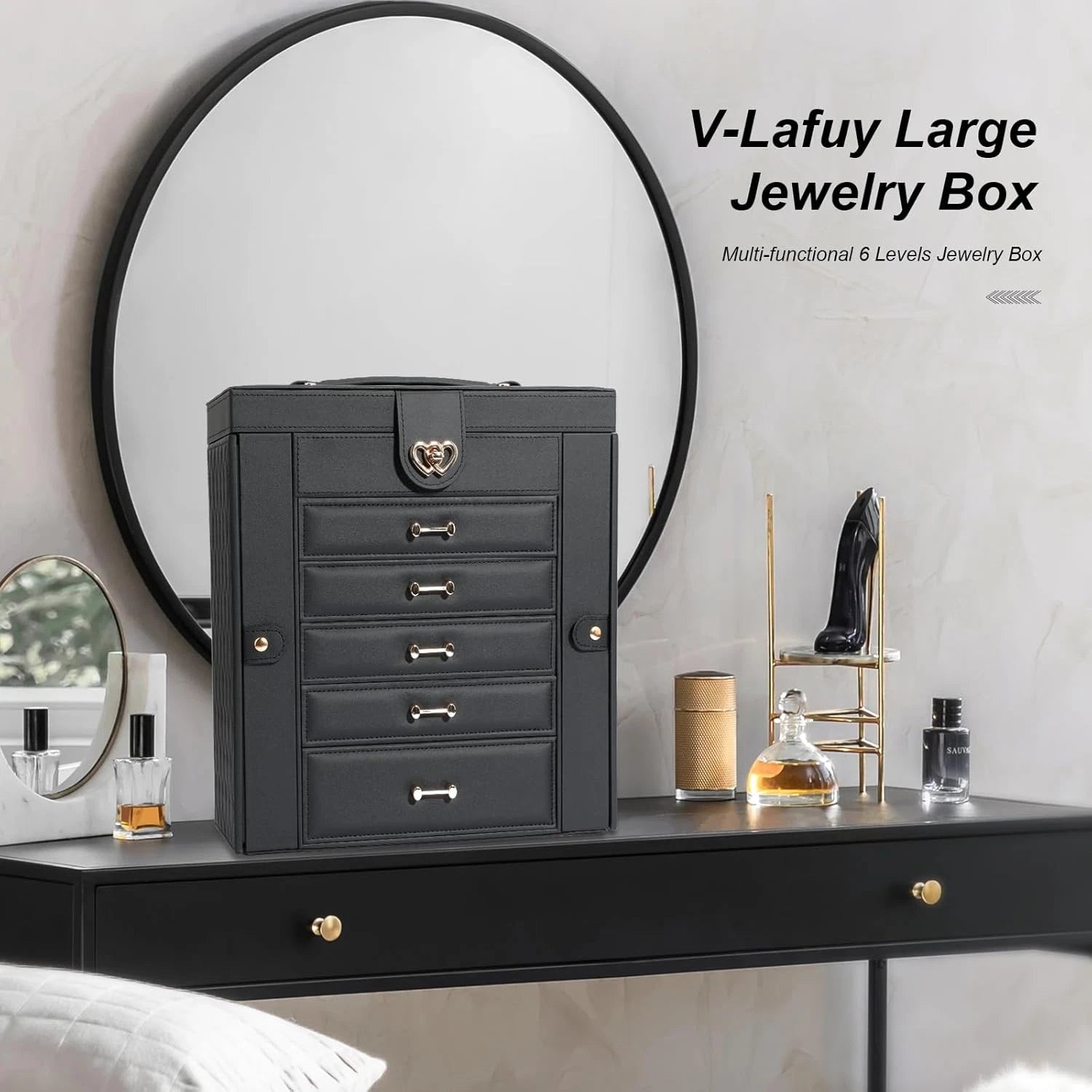 Large Jewelry Organizers and Storage, Large Jewelry Box for Women Large Jewelry | eBay
