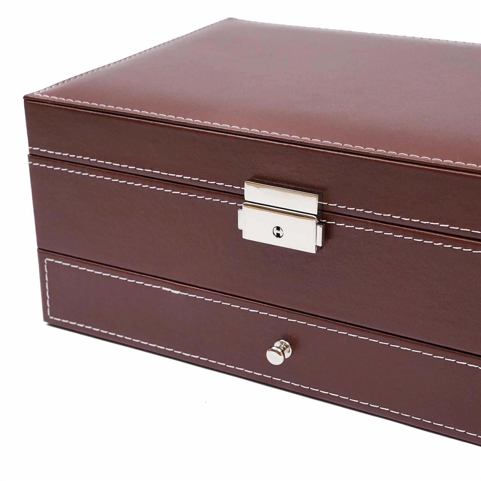 Mens Watch Box Case Organizer 12 Slots Watches Holder Jewelry Storage Display | eBay